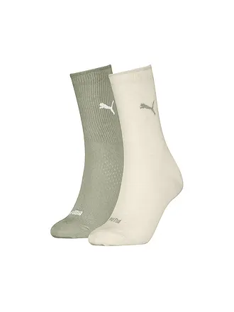PUMA | Calcetines de ocio para mujer, paquete de 2 | olive
